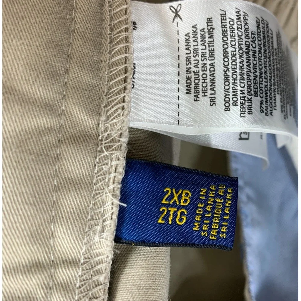 Polo Ralph Lauren Shorts Mens 2XB Khaki 9" Stretch Classic Fit Twill Preppy - Picture 4 of 9